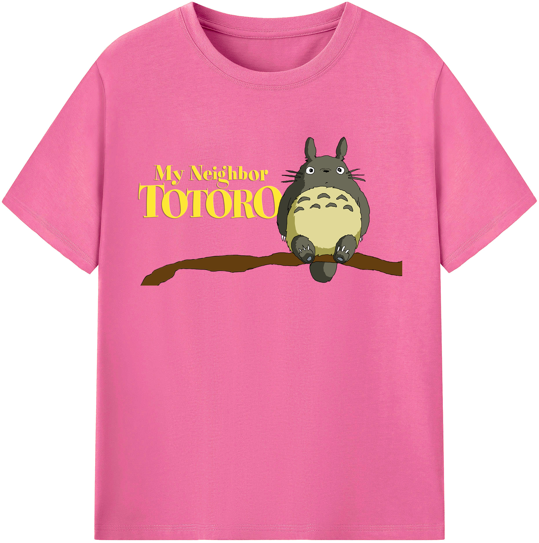 （画像用） となりのトトロ 草壁メイ 草壁サツキ My Neighbor Totoro Satsuki Kusakabe Mei Kusakabe レディースカジュアルプリントTシャツ（綿100％）